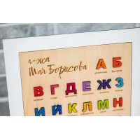 Подарък за учител - рамка АЗБУКА